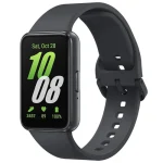 مچ‌بند هوشمند سامسونگ مدل Galaxy Fit3 با بند سیلیکونی، مقاوم در برابر نفوذ آب و گرد و غبار، دارای قابلیت پایش خواب و سنجش سطح استرس، دارای سنسور قطب‌نما و شتاب‌سنج و امکان ردیابی تمرینات ورزشی