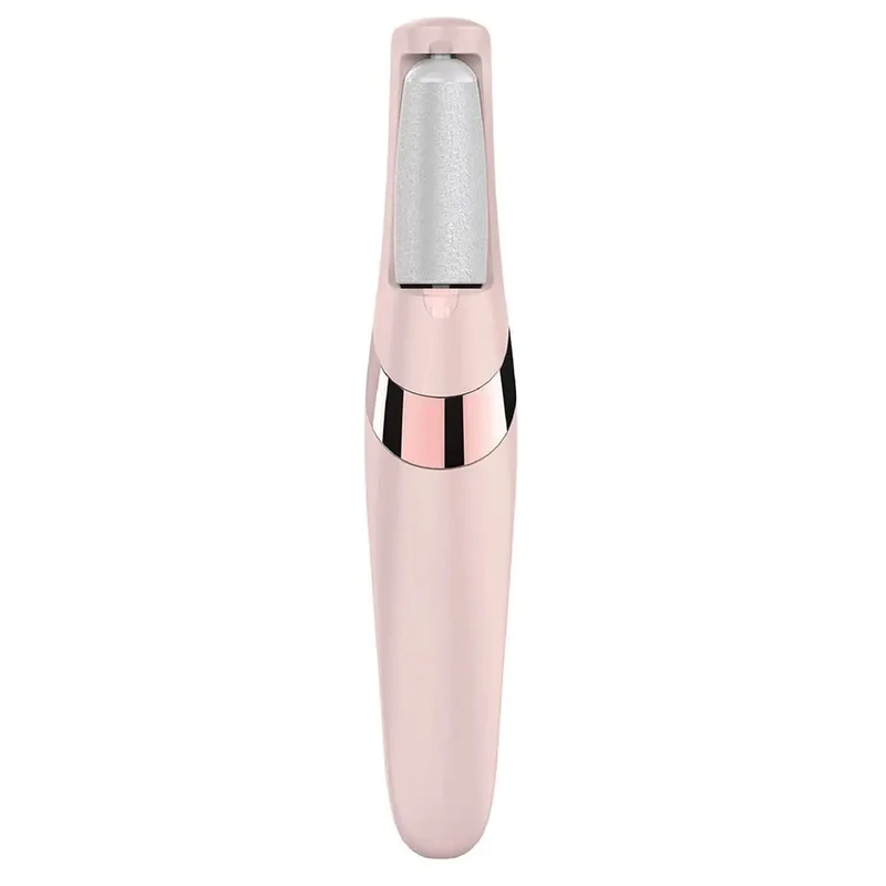 سنگ پا برقی شارژی با قابلیت تنظیم 2 سرعت، چراغ قوه LED، دارای 2 عدد سری و برس تمیز کننده